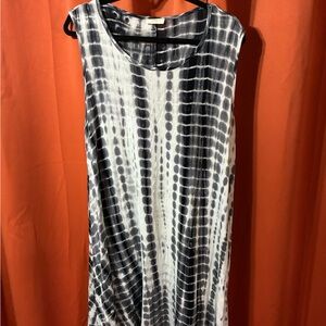 Black and White Dress (tie dyed) and one Black and white striped. Tank top style